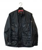 Schottショット）の古着「ゴートレザートレイルジャケット」｜ブラック