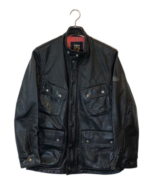 Schott（ショット）Schott (ショット) ゴートレザートレイルジャケット ブラック サイズ:Mの古着・服飾アイテム