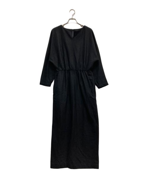 allureville（アルアバイル）allureville (アルアバイル) バランサーキュラーフロントシームワンピース ブラック サイズ:2 未使用品の古着・服飾アイテム