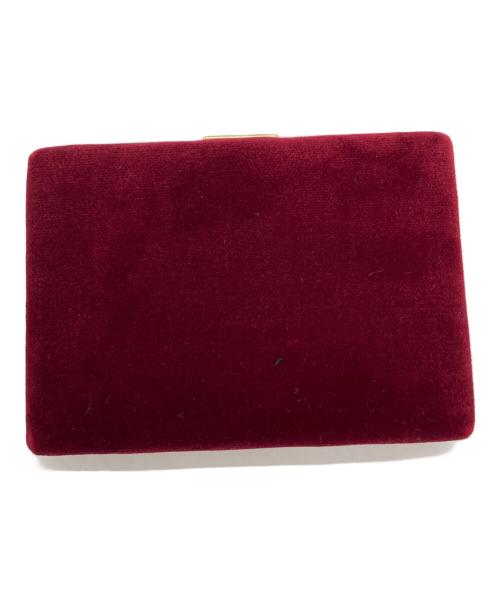 ANYA HINDMARCH（アニヤ・ハインドマーチ）ANYA HINDMARCH (アニヤハインドマーチ) CARD CASE ON CHAIN レッドの古着・服飾アイテム