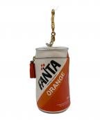 ANYA HINDMARCHアニヤ・ハインドマーチ）の古着「Fanta Pouch」｜アイボリー×オレンジ
