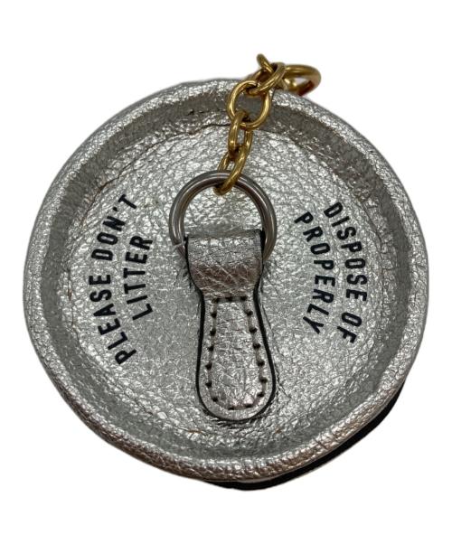 ANYA HINDMARCH（アニヤ・ハインドマーチ）ANYA HINDMARCH (アニヤハインドマーチ) Fanta Pouch アイボリー×オレンジの古着・服飾アイテム