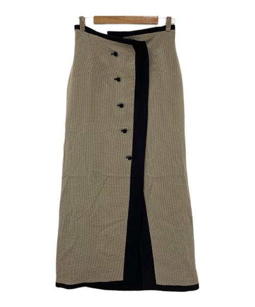 Ameri（アメリ）Ameri (アメリ) MEDI REVERSIBLE HOUNDSTOOTH SKIRT ブラック サイズ:Mの古着・服飾アイテム