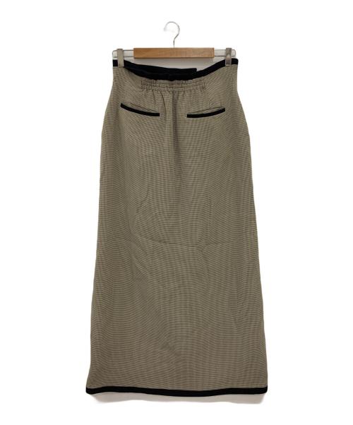 Ameri（アメリ）Ameri (アメリ) MEDI REVERSIBLE HOUNDSTOOTH SKIRT ブラック サイズ:Mの古着・服飾アイテム
