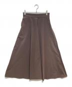 JOURNAL STANDARDジャーナルスタンダード）の古着「マットメモリーサーキュラースカート」｜ブラウン