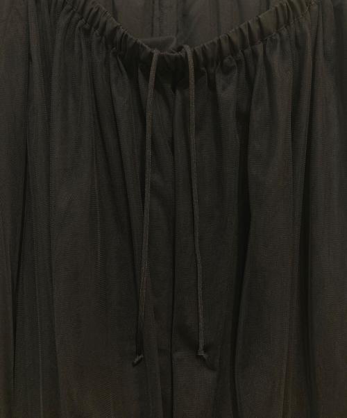 JOURNAL STANDARD relume（ジャーナルスタンダード レリューム）JOURNAL STANDARD relume (ジャーナルスタンダード レリューム) ウォッシャブルチュールイージースカート ブラック サイズ:FREE 未使用品の古着・服飾アイテム