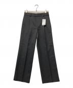 Nobleノーブル）の古着「24SS Wウエストストレートパンツ」｜ブラック