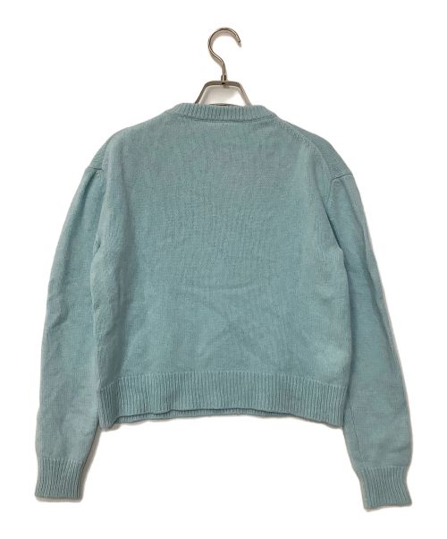 maison kitsune（メゾンキツネ）MAISON KITSUNE (メゾンキツネ) BIG FOX HEAD PULLOVER ブルー サイズ:XSの古着・服飾アイテム