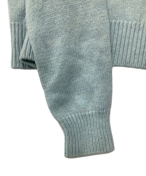 maison kitsune（メゾンキツネ）MAISON KITSUNE (メゾンキツネ) BIG FOX HEAD PULLOVER ブルー サイズ:XSの古着・服飾アイテム