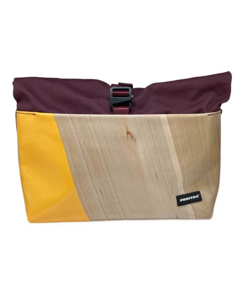 FREITAG（フライターグ）FREITAG (フライターグ) 2WAYショルダーバッグ ボルドー×アイボリーの古着・服飾アイテム