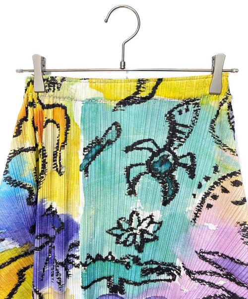 PLEATS PLEASE（プリーツプリーズ）PLEATS PLEASE (プリーツプリーズ) IN HER DREAM 総柄プリーツスカート マルチカラー サイズ:1の古着・服飾アイテム