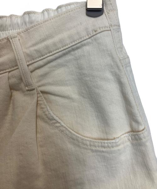 mother（マザー）mother (マザー) THE HALF SPRING PLEATED GREASER ANKLE アイボリー サイズ:31 未使用品の古着・服飾アイテム