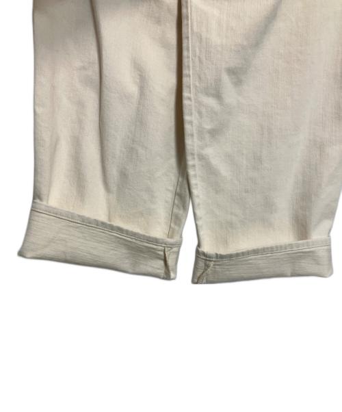 mother（マザー）mother (マザー) THE HALF SPRING PLEATED GREASER ANKLE アイボリー サイズ:31 未使用品の古着・服飾アイテム