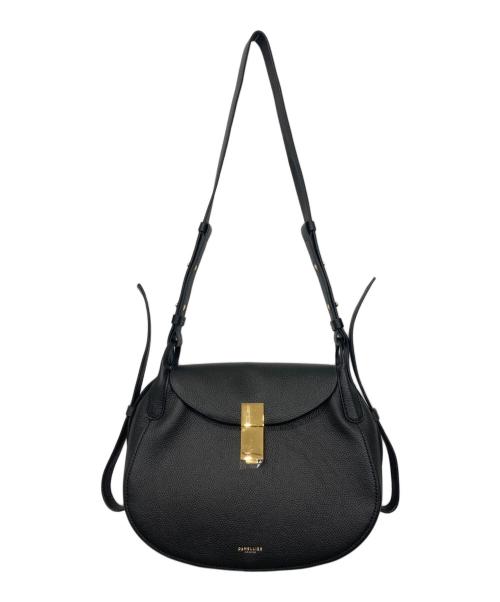 DEMELLIER（デメリエー）DEMELLIER (デメリエー) Lausanne ラウンド型ショルダーバッグ ブラックの古着・服飾アイテム