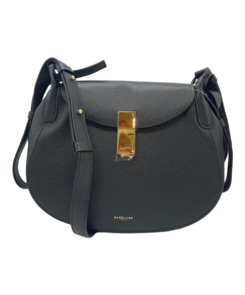 DEMELLIER（デメリエー）DEMELLIER (デメリエー) Lausanne ラウンド型ショルダーバッグ ブラックの古着・服飾アイテム