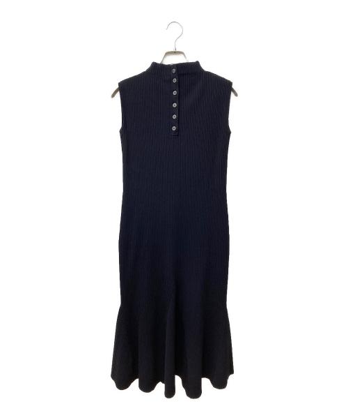 Noble（ノーブル）Noble (ノーブル) マーメイドリブニットワンピース ネイビー サイズ:Freeの古着・服飾アイテム