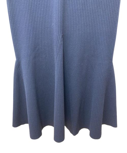 Noble（ノーブル）Noble (ノーブル) マーメイドリブニットワンピース ネイビー サイズ:Freeの古着・服飾アイテム