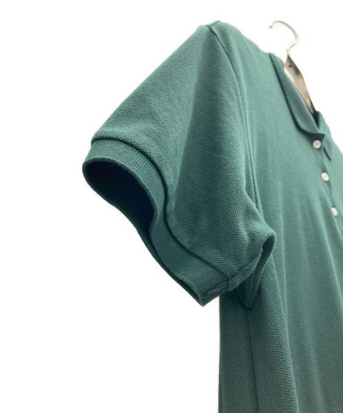 LACOSTE（ラコステ）LACOSTE (ラコステ) 鹿の子地マキシ丈ドレス グリーン サイズ:SIZE38の古着・服飾アイテム