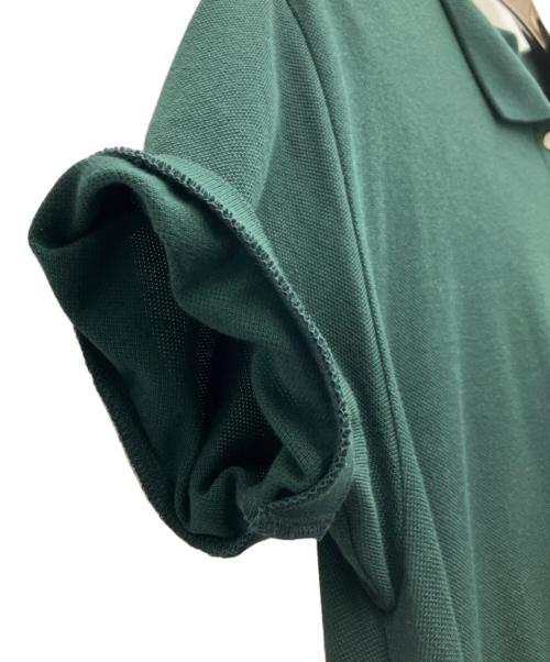 LACOSTE（ラコステ）LACOSTE (ラコステ) 鹿の子地マキシ丈ドレス グリーン サイズ:SIZE38の古着・服飾アイテム
