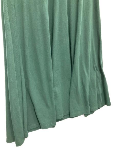 LACOSTE（ラコステ）LACOSTE (ラコステ) 鹿の子地マキシ丈ドレス グリーン サイズ:SIZE38の古着・服飾アイテム