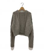 the Barnnetザ バーネット）の古着「ケーブルニット」｜グレー
