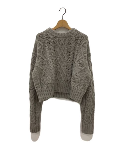 the Barnnet（ザ バーネット）the Barnnet (ザ バーネット) ケーブルニット グレー サイズ:-の古着・服飾アイテム