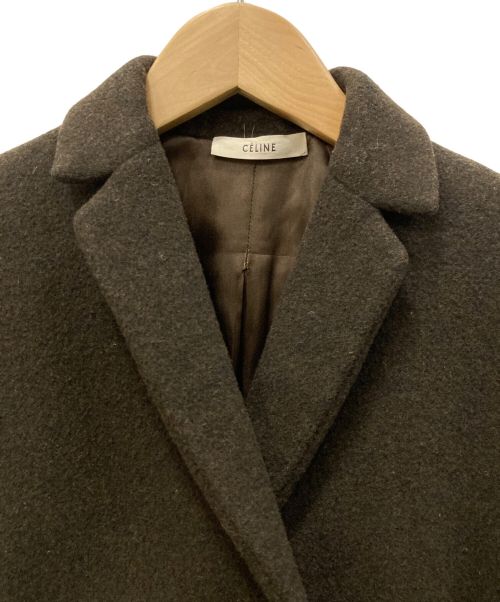 CELINE（セリーヌ）CELINE (セリーヌ) Aラインコート ブラウン サイズ:34の古着・服飾アイテム