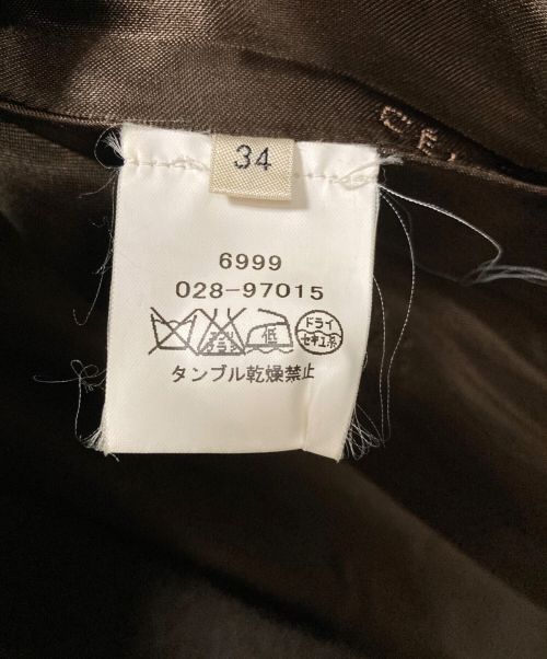 CELINE（セリーヌ）CELINE (セリーヌ) Aラインコート ブラウン サイズ:34の古着・服飾アイテム