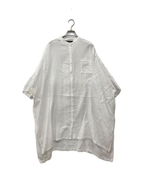mizuiro-ind（ミズイロインド）mizuiro-ind (ミズイロインド) シャツワンピース ホワイト サイズ:FREEの古着・服飾アイテム