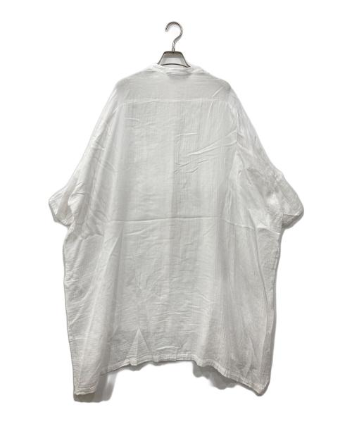 mizuiro-ind（ミズイロインド）mizuiro-ind (ミズイロインド) シャツワンピース ホワイト サイズ:FREEの古着・服飾アイテム