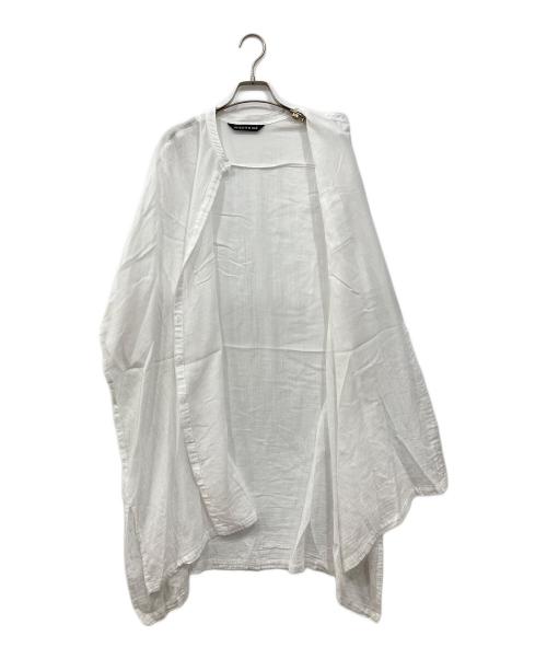 mizuiro-ind（ミズイロインド）mizuiro-ind (ミズイロインド) シャツワンピース ホワイト サイズ:FREEの古着・服飾アイテム