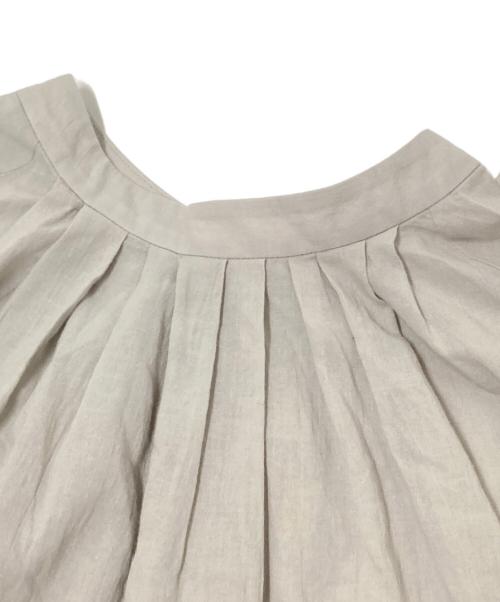 evam eva（エヴァムエヴァ）evam eva (エヴァムエヴァ) コットンローンワンピース サージ サイズ:Mの古着・服飾アイテム