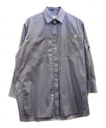 sacai×THOMAS MASON（サカイ×トーマスメイソン）の古着「ストライプシャツ」｜ブルー