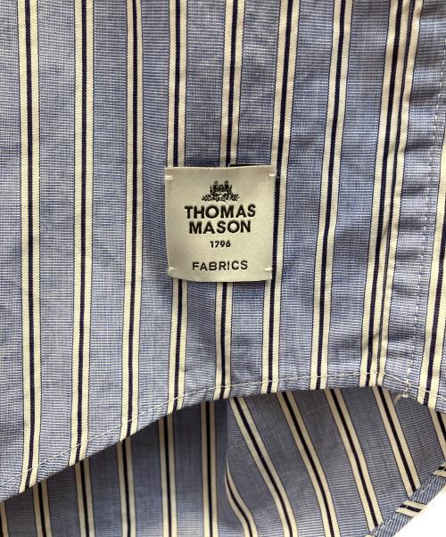 sacai（サカイ）sacai (サカイ) THOMAS MASON (トーマスメイソン) ストライプシャツ ブルー サイズ:1の古着・服飾アイテム