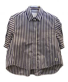 sacai×THOMAS MASON（サカイ×トーマスメイソン）の古着「ストライプシャツ」｜ネイビー