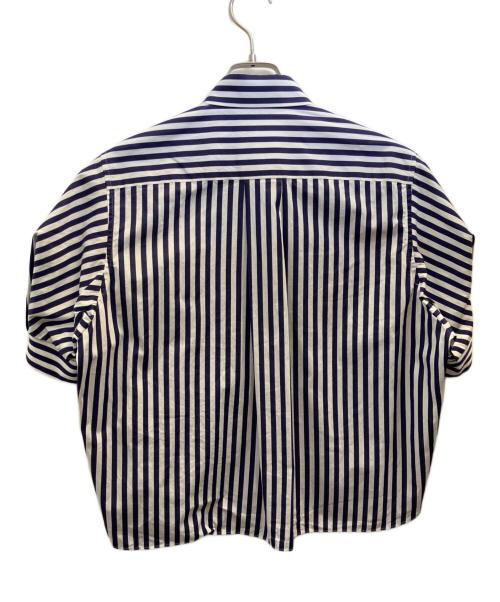 sacai（サカイ）sacai (サカイ) THOMAS MASON (トーマスメイソン) ストライプシャツ ネイビー サイズ:1の古着・服飾アイテム