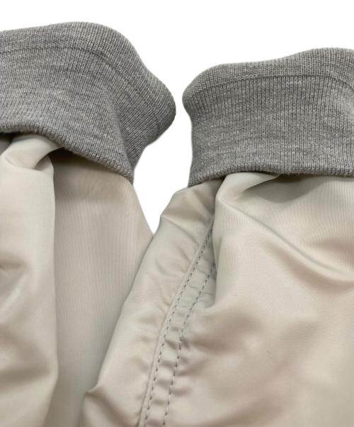 sacai（サカイ）sacai (サカイ) MA-1 スポンジスウェット ドッキングブルゾン グレー サイズ:1の古着・服飾アイテム