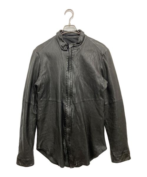 JULIUS（ユリウス）JULIUS (ユリウス) ラムレザージャケット ブラック サイズ:ＳＩＺＥ2の古着・服飾アイテム