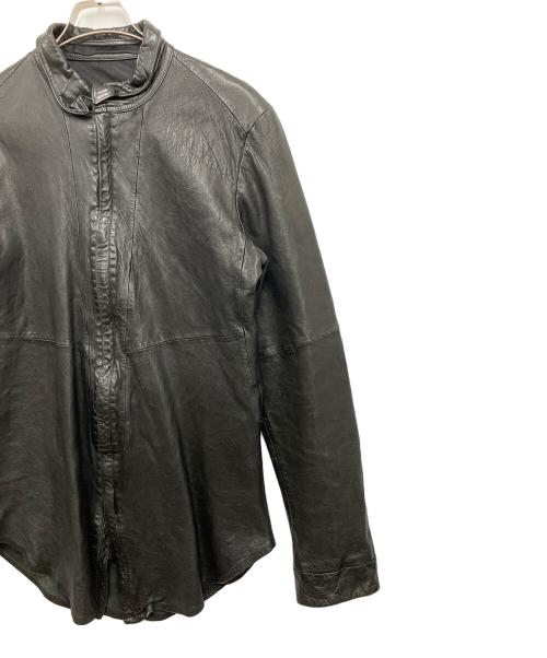JULIUS（ユリウス）JULIUS (ユリウス) ラムレザージャケット ブラック サイズ:ＳＩＺＥ2の古着・服飾アイテム