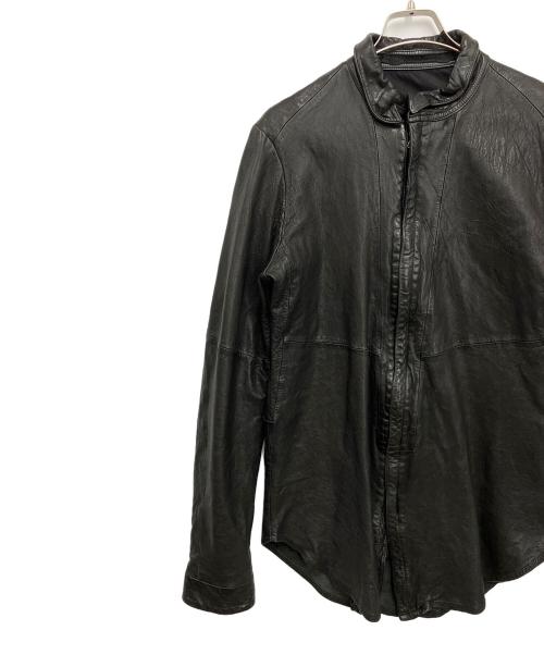 JULIUS（ユリウス）JULIUS (ユリウス) ラムレザージャケット ブラック サイズ:ＳＩＺＥ2の古着・服飾アイテム