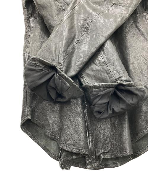 JULIUS（ユリウス）JULIUS (ユリウス) ラムレザージャケット ブラック サイズ:ＳＩＺＥ2の古着・服飾アイテム