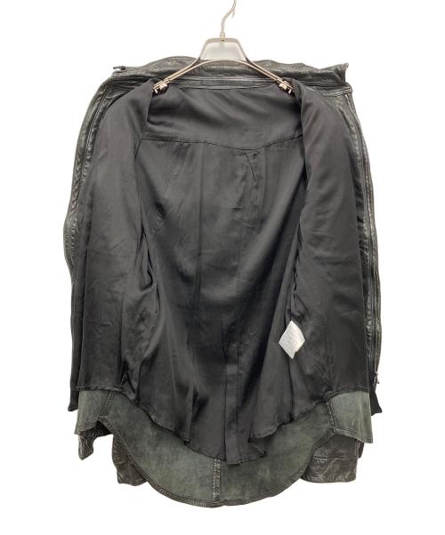 JULIUS（ユリウス）JULIUS (ユリウス) ラムレザージャケット ブラック サイズ:ＳＩＺＥ2の古着・服飾アイテム