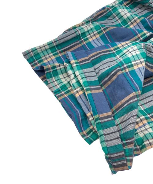 POLO RALPH LAUREN（ポロ・ラルフローレン）POLO RALPH LAUREN (ポロ・ラルフローレン) QRタグ RELAXED FITチェックイージーハーフパンツ グリーン×ブルー サイズ:Lの古着・服飾アイテム