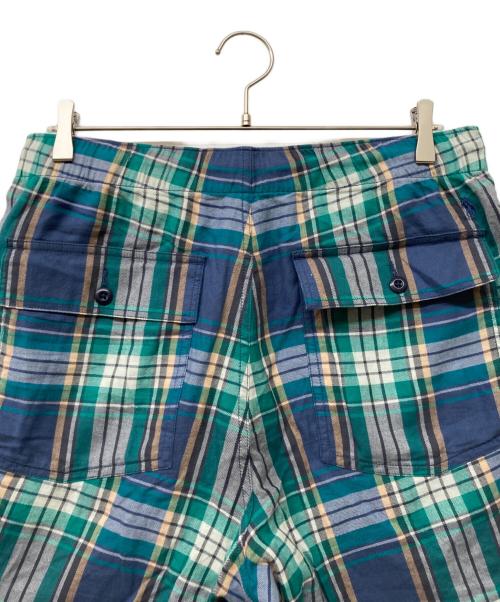 POLO RALPH LAUREN（ポロ・ラルフローレン）POLO RALPH LAUREN (ポロ・ラルフローレン) QRタグ RELAXED FITチェックイージーハーフパンツ グリーン×ブルー サイズ:Lの古着・服飾アイテム