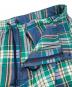 中古・古着 POLO RALPH LAUREN (ポロ・ラルフローレン) QRタグ RELAXED FITチェックイージーハーフパンツ グリーン×ブルー サイズ:L：4000円