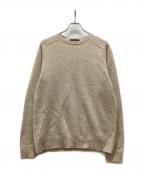 BROOKS BROTHERSブルックスブラザーズ）の古着「クルーネックニット」｜ベージュ