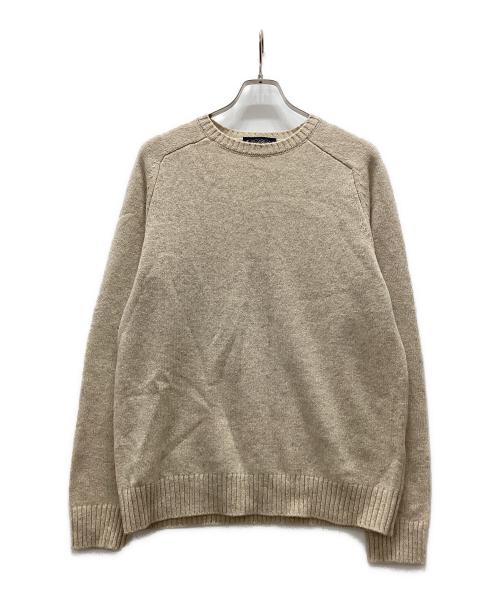 BROOKS BROTHERS（ブルックスブラザーズ）BROOKS BROTHERS (ブルックスブラザーズ) クルーネックニット ベージュ サイズ:Mの古着・服飾アイテム