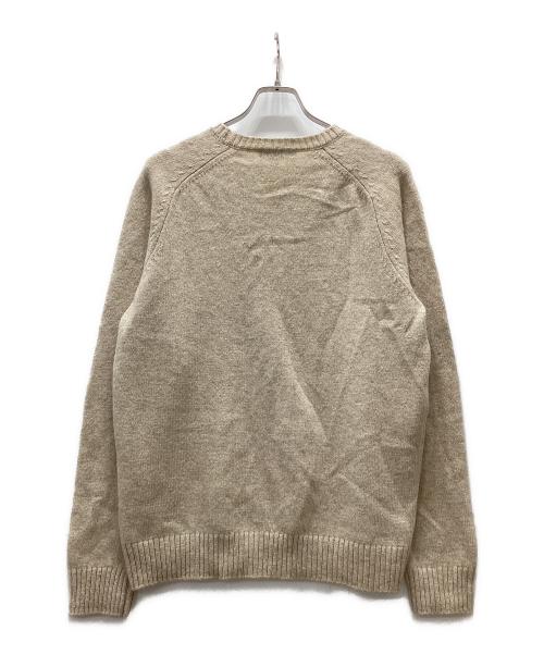 BROOKS BROTHERS（ブルックスブラザーズ）BROOKS BROTHERS (ブルックスブラザーズ) クルーネックニット ベージュ サイズ:Mの古着・服飾アイテム