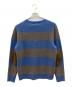 POLO RALPH LAUREN (ポロ・ラルフローレン) エルボーパッチニット ブルー×チャコールグレー サイズ:L：8000円