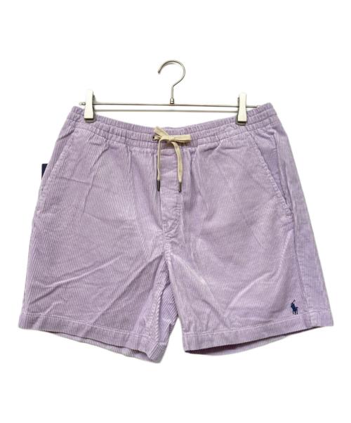 POLO RALPH LAUREN（ポロ・ラルフローレン）POLO RALPH LAUREN (ポロ・ラルフローレン) QRタグ CLASSIC FIT コーデュロイショートパンツ ラベンダー サイズ:sizeMの古着・服飾アイテム